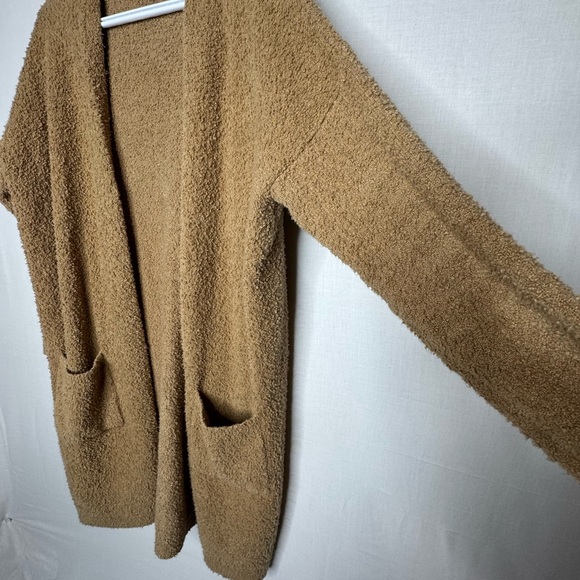 Eileen Fisher Straight Open Front Long Cardigan Boucle Organic Cotton Blend - Picture 3 of 7